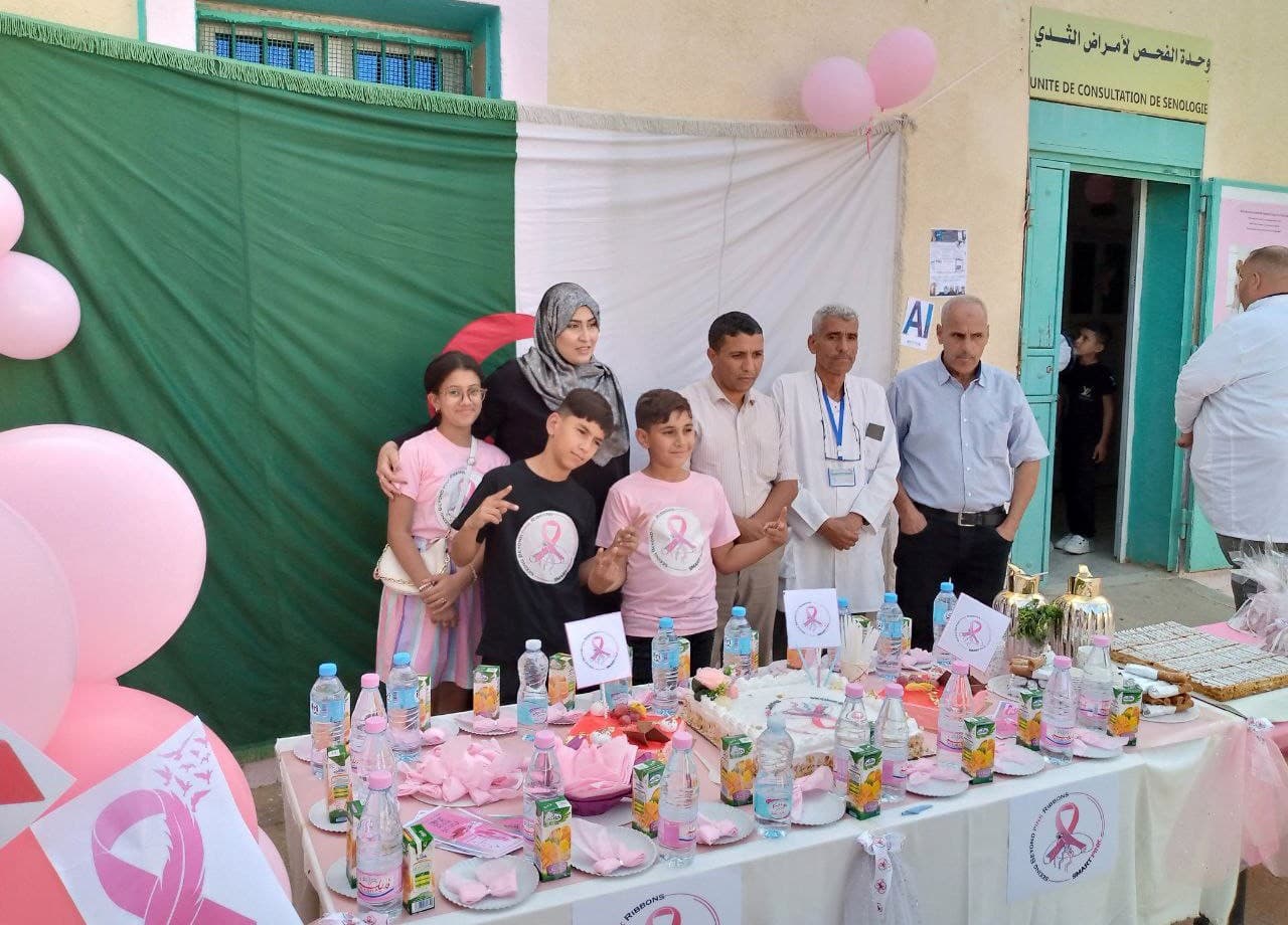 Children beside the patients